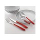Комплект прибори за хранене Eclat red, 16 части