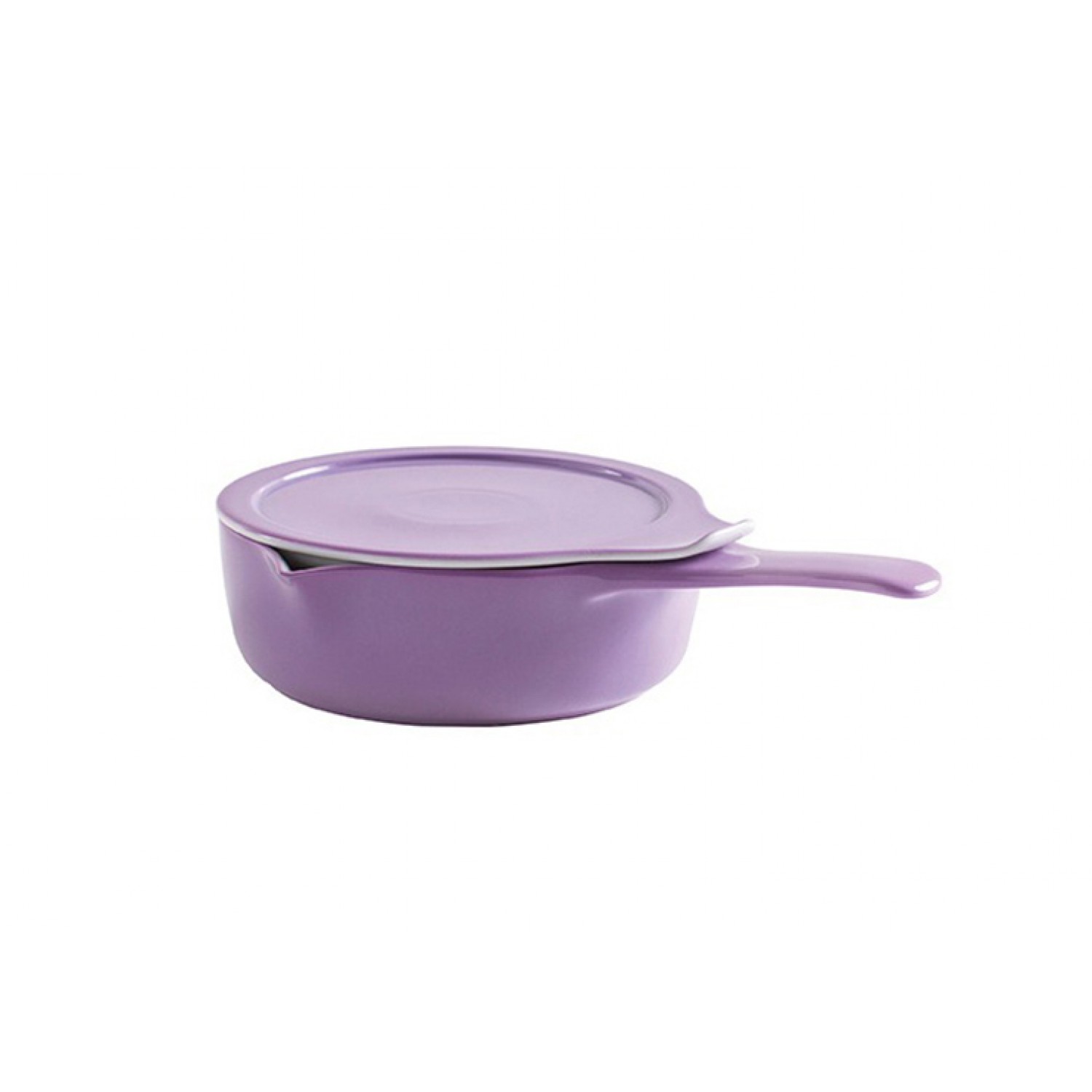 Дълбок тиган с капак, 16см, 0.75л, порцелан, COOK and SERVE (лавандула)
