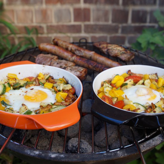 Плитка тенджера с капак, 24см, 1.2л, порцелан, COOK and SERVE (жълт)