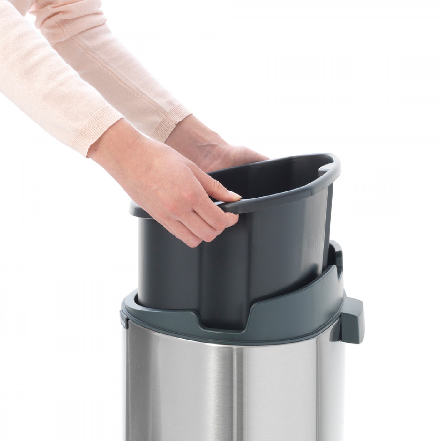 Kош за отпадъци Touch bin 40л (платиниум)