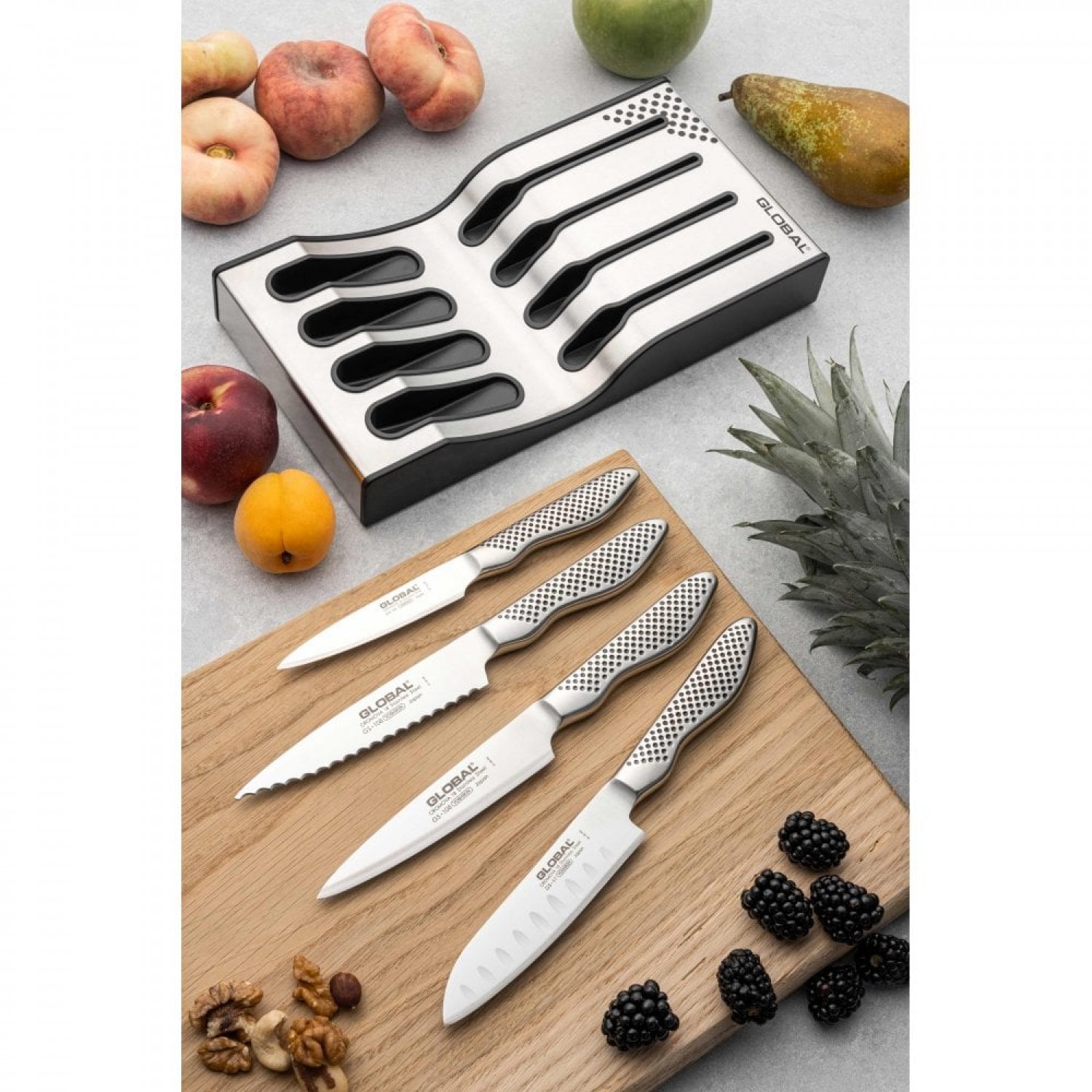 GS-57 Нож Santoku с вдлъбнатини 11см