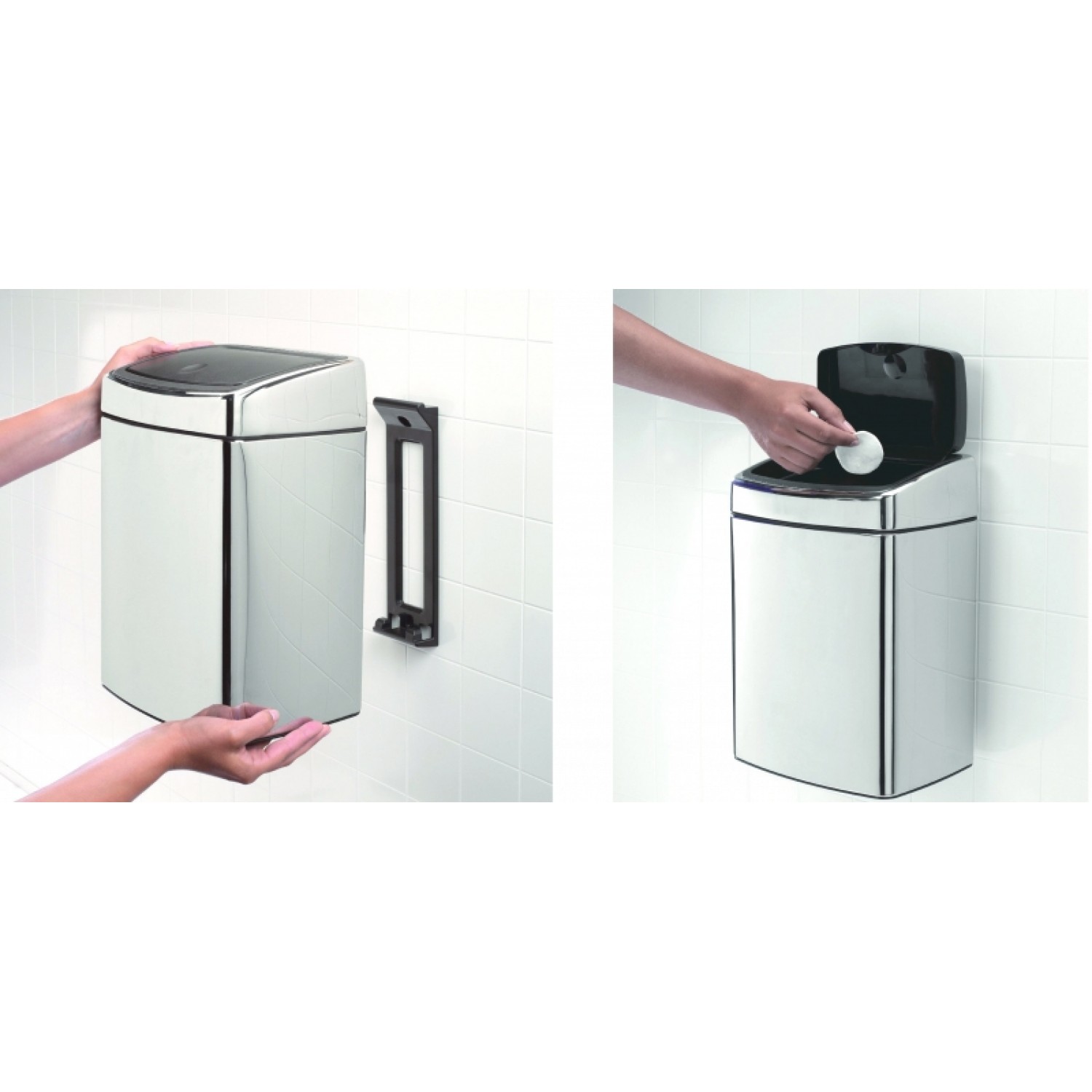 Кош за отпадъци Touch bin 10л (стомана гланц)