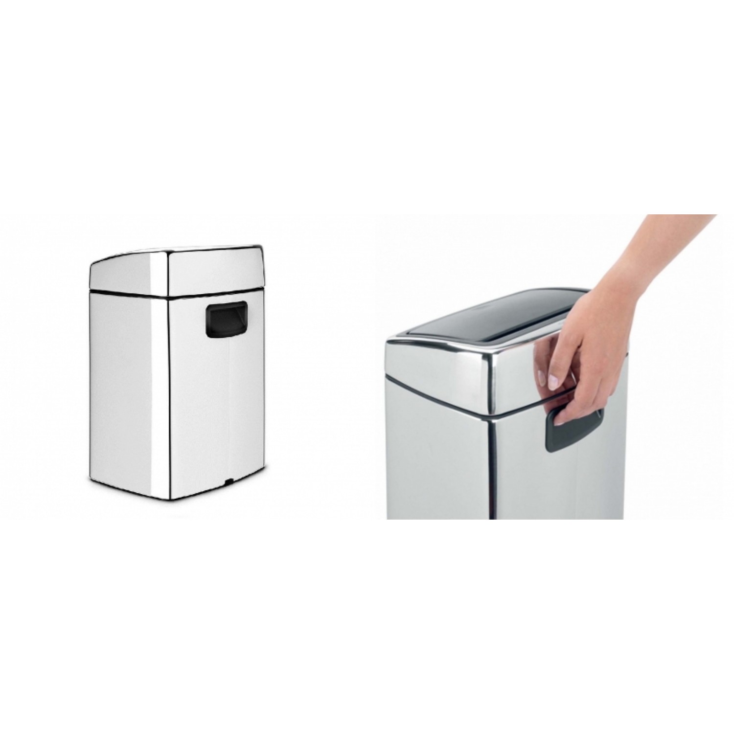 Кош за отпадъци Touch bin 10л (стомана гланц)