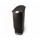 Кош за отпадъци с педал Slim 40л (черен)