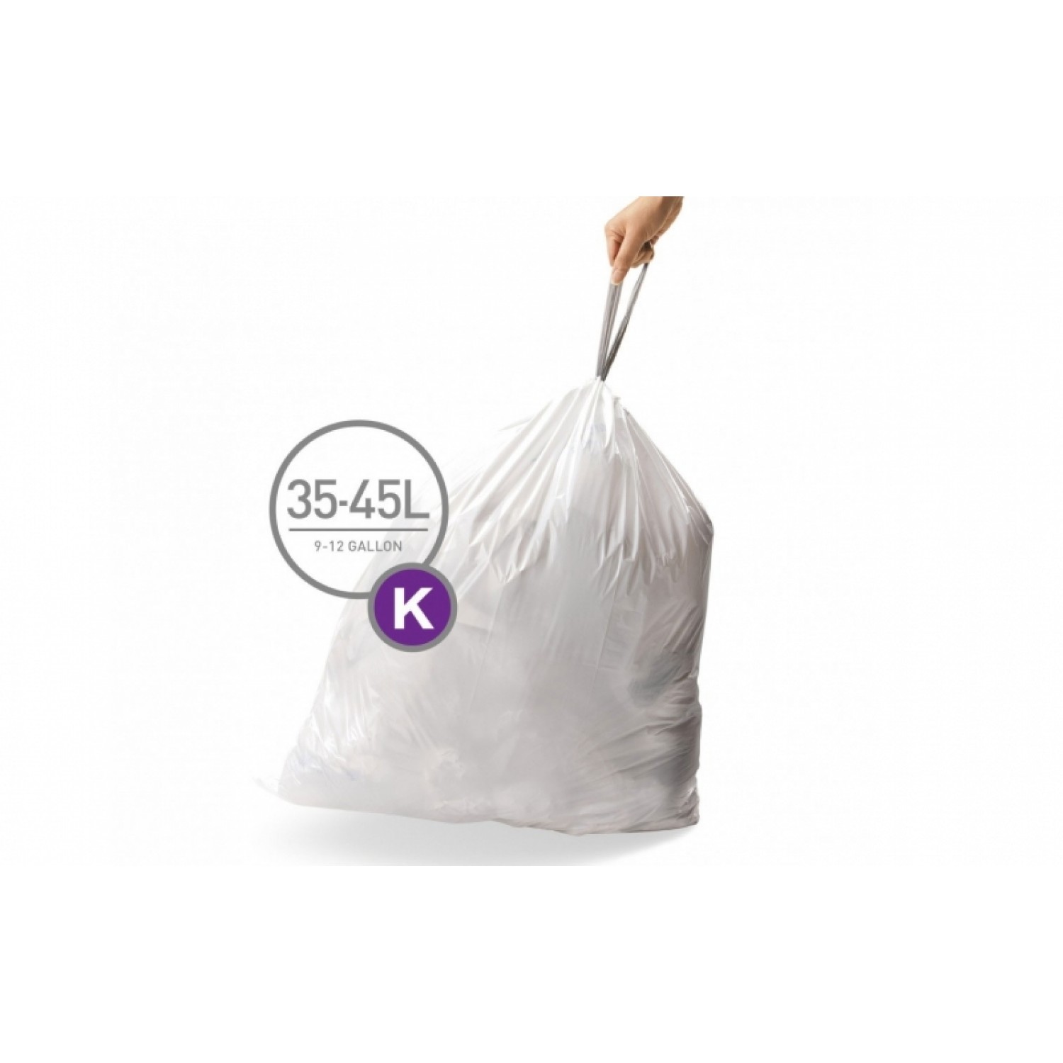 Кош за отпадъци с педал Slim 40л (черен)