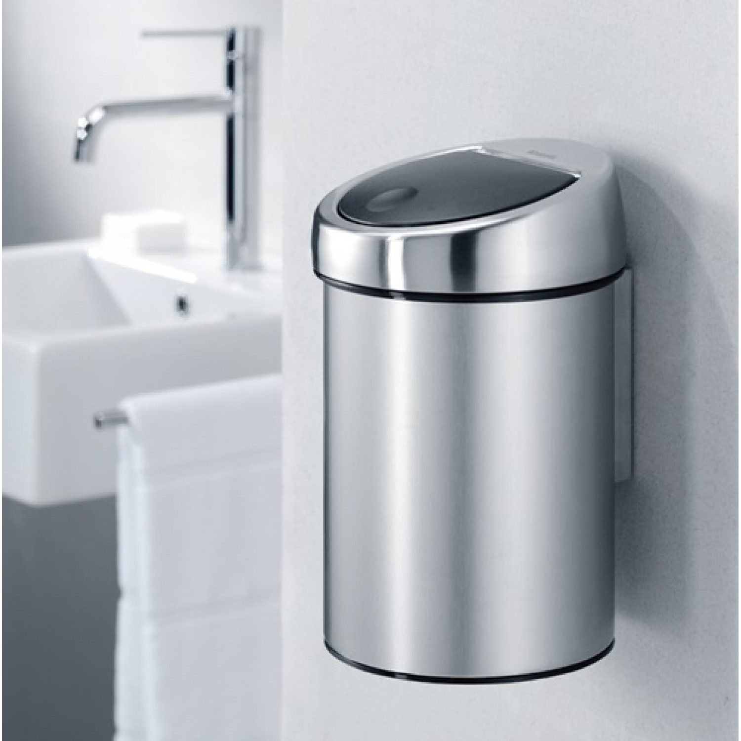 Кош за отпадъци Touch bin 3л (бял)