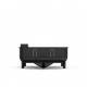 Сушилник за съдове 38x30,5x19см (черен мат)
